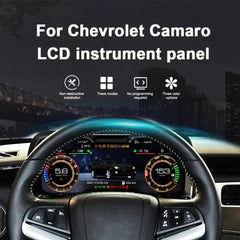 Tableau de bord numérique LCD 12,3 pouces pour Chevrolet Camaro 2010-2015, panneau de voiture, compteur de vitesse, cockpit virtuel 