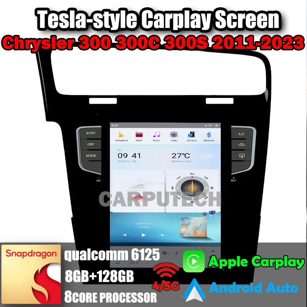 10.4" For Volkswagen VW Golf 2013-2019 Car Radio Headunit Stereo Carplay Upgrade Tesla Style Screen Android Auto GPS Navigation Multimedia Player