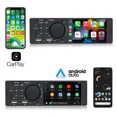 1 Din 4" CarPlay Car Radio Bluetooth Android-Auto MP5 Player Handfree A2DP USB Stereo Audio System Multimedia Head Unit