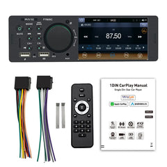 1 Din 4" CarPlay Car Radio Bluetooth Android-Auto MP5 Player Handfree A2DP USB Stereo Audio System Multimedia Head Unit