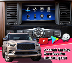 Apple Carplay Android Auto Upgrade Module box for Infiniti QX80 2012-2024 with GPS navigation