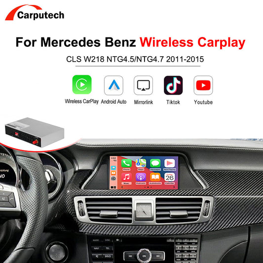 Kabelloses CarPlay Android Auto für Mercedes Benz CLS W218 NTG4.5/NTG4.7 2011-2015, mit Mirror Link AirPlay Car Play 