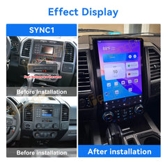 For Ford F350 2009-2022 Car Radio Stereo Carplay Upgrade Tesla Style Screen 14.4" Qualcomm Android Auto GPS Navigation Multimedia Player