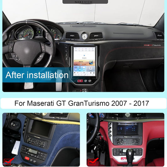 10.5" Qualcomm For Maserati GT GranTurismo 2007-2017 Car Radio Stereo Carplay Upgrade Tesla Style Screen Android Auto GPS Navigation Multimedia Player