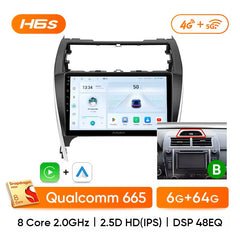 10 inch For Toyota Camry 7 XV 50 55 2012-2017 Car Radio Multimedia Player Wireless CarPlay Android Auto Upgrade Android Touch Screen