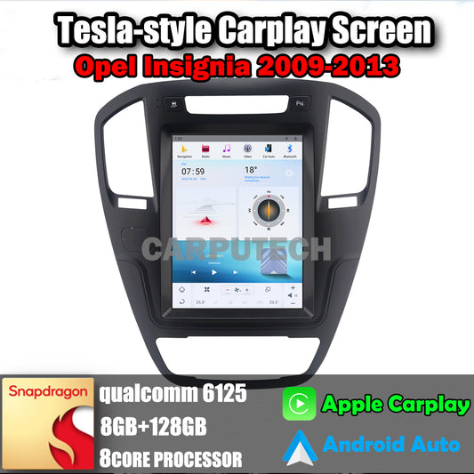 10.4" For Opel Insignia 2009-2013 Car Radio Headunit Stereo Carplay Upgrade Tesla Style Screen Android Auto GPS Navigation Multimedia Player