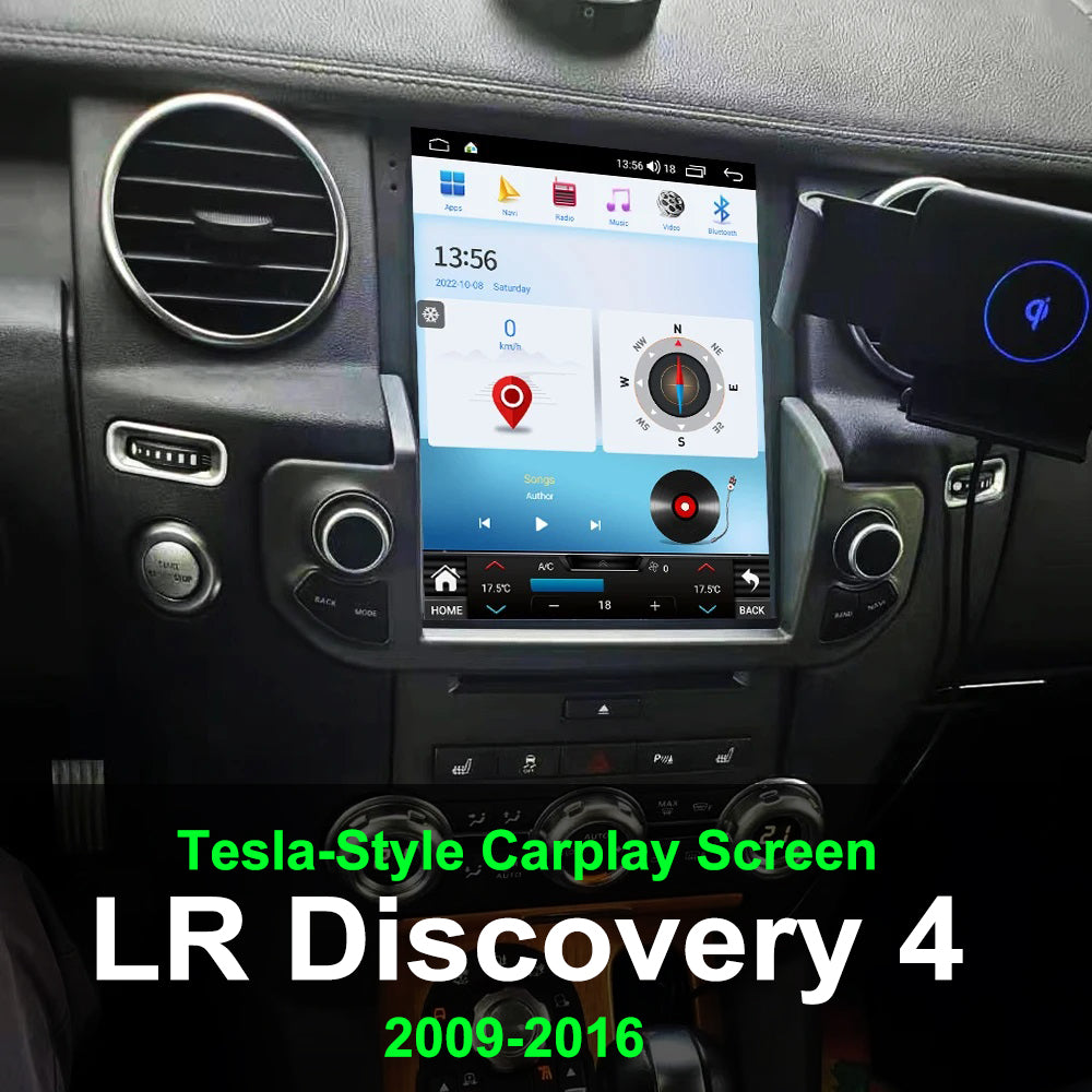 Pour Land Rover LR4 Discovery 4 2009-2016 Lecteur DVD multimédia Android Carplay Navigation GPS Écran tactile Autoradio de style Tesla 