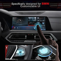 BMW 2024 New Carplay AI Box Android 10.0 System 8Core 4G 64G Plug And Play 4G Lte Mini TV Aibox fit for BMW ID6/7/8 YouTube Netflix