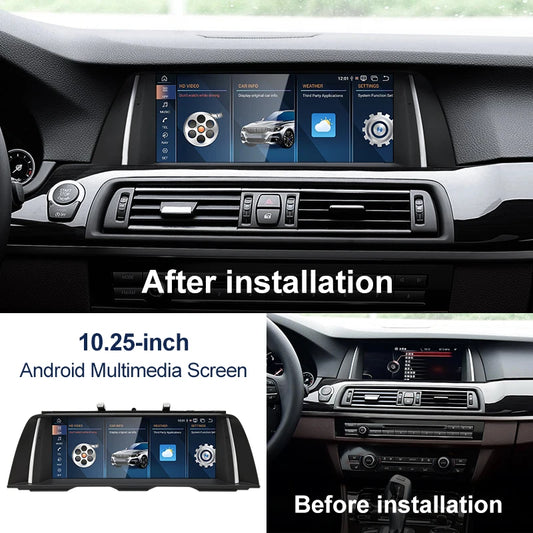 2024 New ID6 ID7 ID8 Android 13 Qualcomm680 Snapdragon6225 8GB 256GB 10.25inch For BMW 5Series F07 GT 2011-2016 Car Wireless CarPlay AUTO