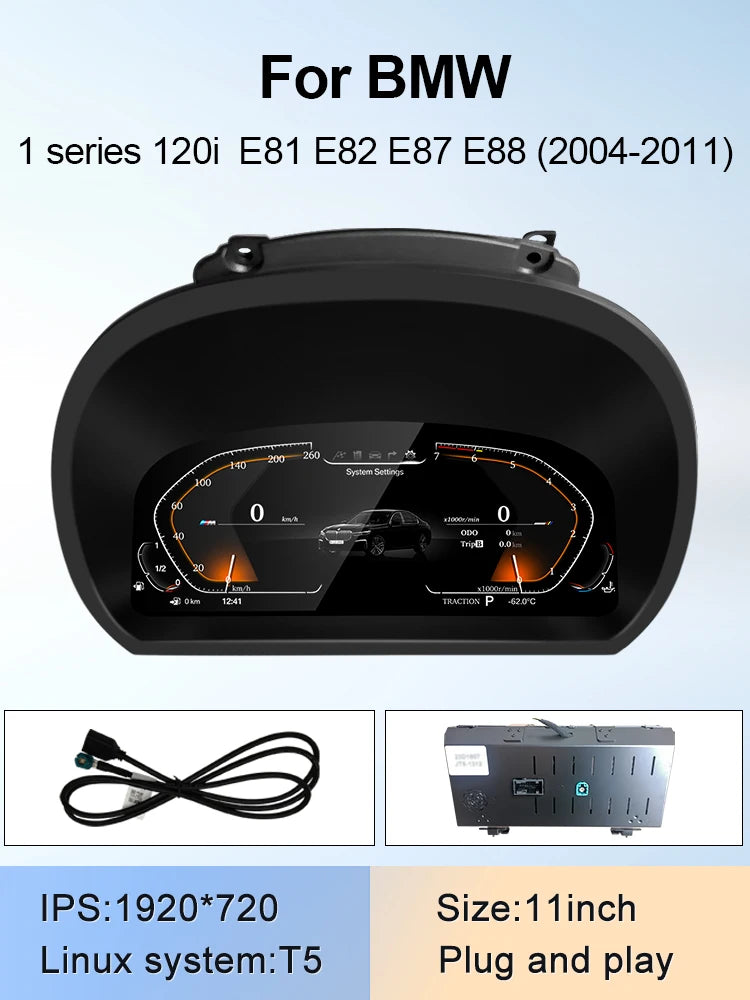 2024 neue LCD Digital Dashboard Cluster Digital Tacho Für BMW 1/2/3/4/5/6/7 Seires X1/X2/X3/X4/X5/X6 Serie 