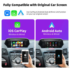 Acura ILX RDX ZDX TL MDX 2007-2013 Kabelloses CarPlay Android Auto mit Spiegel AirPlay Auto Play-Funktionen Radio-Player 