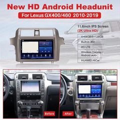 11.6 inch For Lexus GX400/460 2010-2019 Car Radio Multimedia Player Wireless CarPlay Android Auto Upgrade Android Touch Screen