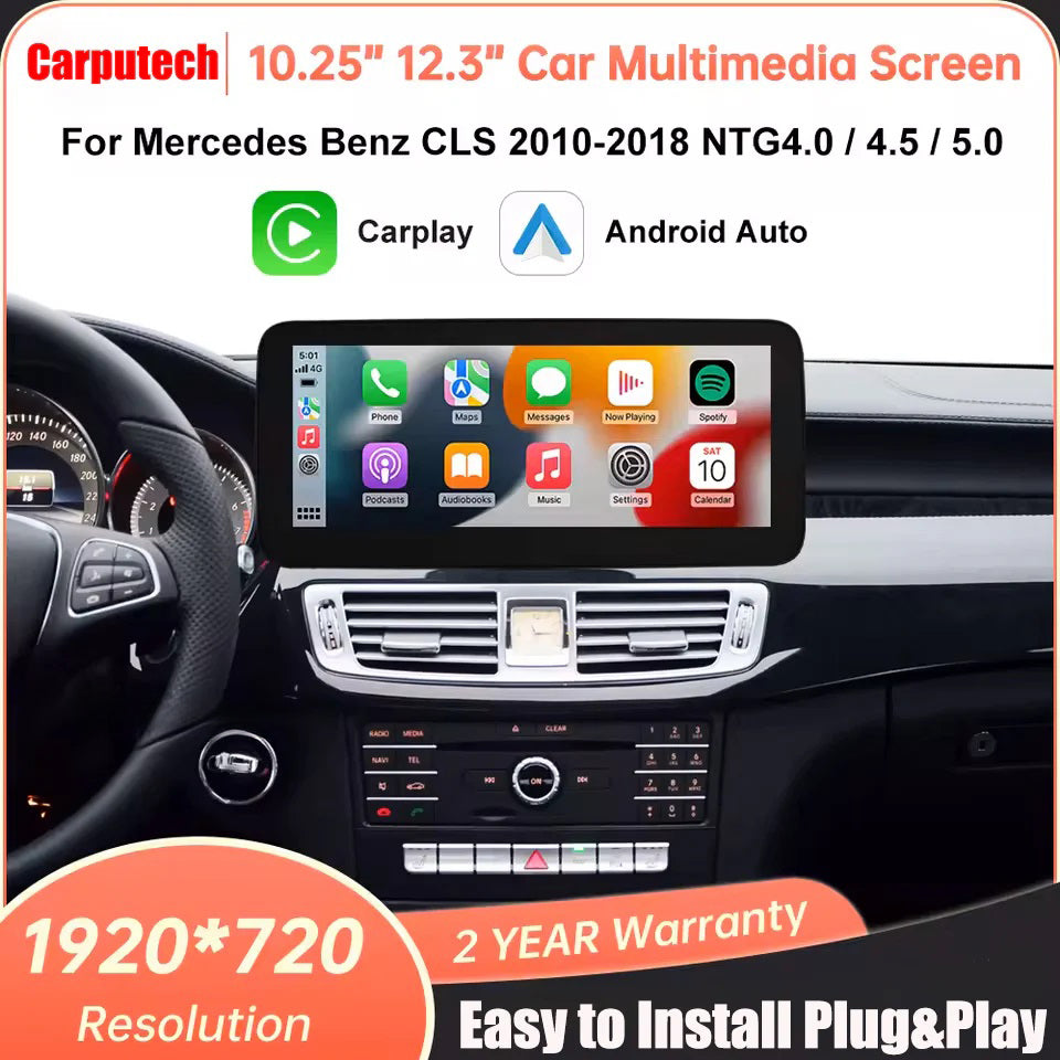 For Mercedes Benz CLS W218 2010-2014 Linux Car Radio Multimedia Touch Screen Head Unit Wireless Apple CarPlay Android Auto