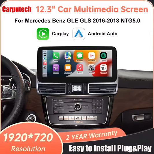 For Mercedes Benz GLE GLS 2016-2018 Linux Car Radio Multimedia Touch Screen Head Unit Wireless Apple CarPlay Android Auto