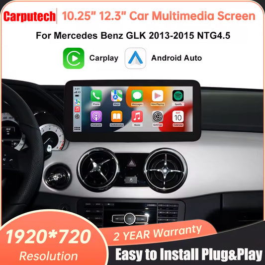 For Mercedes Benz GLK 2013-2015 Linux Car Radio Multimedia Touch Screen Head Unit Wireless Apple CarPlay Android Auto