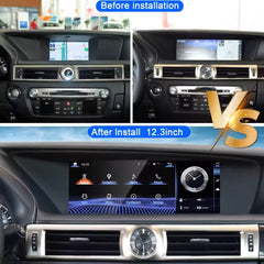 12.3" For Lexus GS 200 GS250 GS300 GS350 GS450 2012-2020 Car Radio Multimedia Player Wireless CarPlay Android Auto Upgrade Android Touch Screen