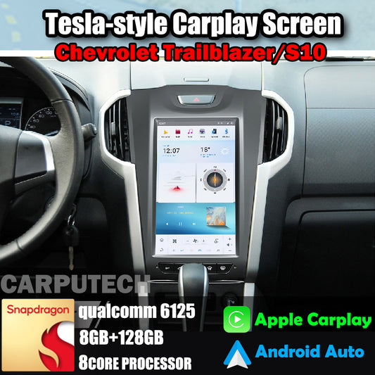 Autoradio 11,8" pour Chevrolet Trailblazer/S10 2012-2015, stéréo, Carplay, mise à niveau, écran de style Tesla, Android Auto, navigation GPS, lecteur multimédia