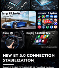 15.6" Qualcomm For Chevrolet Chevy Silverado 2019-2023 Car Radio Stereo Carplay Upgrade Tesla Style Screen Android Auto GPS Navigation Multimedia Player