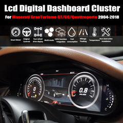 For Maserati GranTurismo GT/GranCabrio GC/ Quattroporte 2004-2018 12.3" LCD Digital Dashboard Cluster Car Panel Speedometer Virtual Cockpit