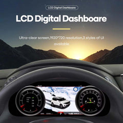 For Infiniti QX80/ Nissan Patrol Y62 Armada 2015-2019 12.3" LCD Digital Dashboard Cluster Car Panel Speedometer Virtual Cockpit