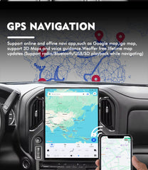 15.6" Qualcomm For Chevrolet Chevy Silverado 2019-2023 Car Radio Stereo Carplay Upgrade Tesla Style Screen Android Auto GPS Navigation Multimedia Player