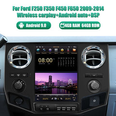 Autoradio de style Tesla ANDROID PX6 12,1 pouces Navigation GPS Unité principale ANDROID pour Ford F250 F350 F450 F650 SUPER DUTY 2009 + CAR MULT