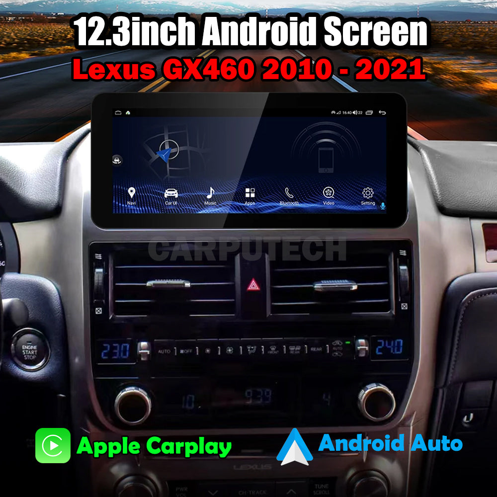 For Lexus GX460 For Lexus GX460 2010-2021 12.3inch car radio multimedia video player CarPlay Android 13 GPS navigator