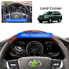 For Toyota Land Cruiser 2008-2022 12.3" LCD Digital Dashboard Cluster Car Panel Speedometer Virtual Cockpit