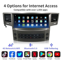 12.3 inch Lexus LX570 2007-2015 Car Radio Multimedia Player Wireless CarPlay Android Auto Upgrade Android Touch Screen