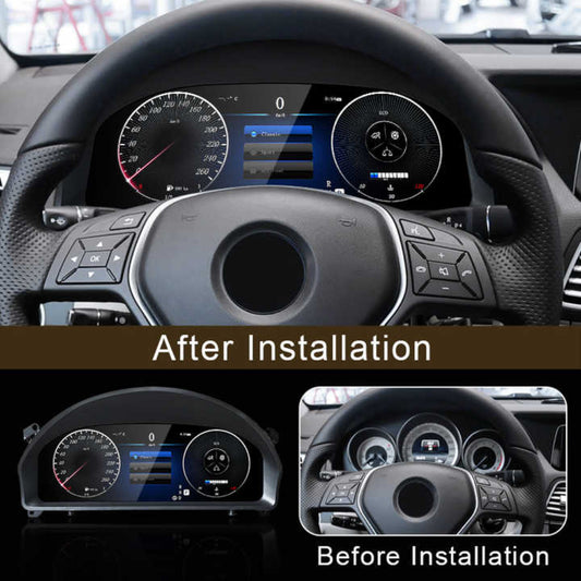 For Mercedes Benz E class W212 NTG 4.5 4.0 2010-2015 12.3" LCD Digital Dashboard Cluster Car Panel Speedometer Virtual Cockpit