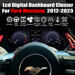 12.3 "LCD Digital Dashboard Cluster Für Ford Mustang 2012-2023 Auto Panel Tacho Virtuelle Cockpit 