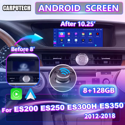 10.25 Inch Android Car Multimedia Auto Play Interface Radio Screen for 2012-2018 Lexus ES 200 250 300h 350 ES200 ES250