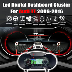 10.25'' LCD Digital Dashboard Cluster For Audi TT 2006-2016 Car Lcd Panel Speedometer Virtual Cockpit