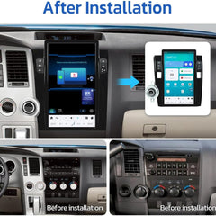 14,4 Zoll Qualcomm für Jeep Grand Cherokee 2010–2022 Autoradio-Stereo-Carplay-Upgrade Tesla-Stil-Bildschirm Android Auto GPS-Navigation Multimedia-Player