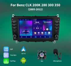 Carputech 8 "Android Lecteur Multimédia De Voiture Radio Stéréo GPS Pour Mercedes Benz CLK 200K 280 300 350 CarPlay AUTO SWC 4G Navigation BT 