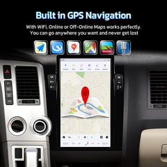 14.4" Qualcomm For Jeep Grand Cherokee 2010-2022 Car Radio Stereo Carplay Upgrade Tesla Style Screen Android Auto GPS Navigation Multimedia Player