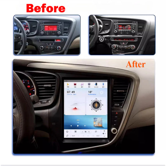 12.1" For KIA K5/Optima 2011-2015 Car Radio Headunit Stereo Carplay Upgrade Tesla Style Screen Android Auto GPS Navigation Multimedia Player