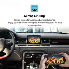 Carputeh Apple CarPlay Wireless For Audi MMI 2G A4 A5 A6 A7 A8 Q5 Q7 2005-2010 Android Auto Carplay Module Decoder Box Netflix