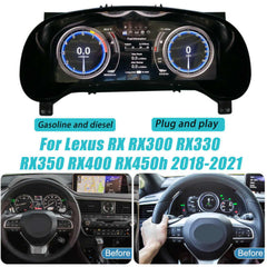 12.3" LCD Digital Dashboard Cluster For Lexus RX 2016-2021 Car Panel Speedometer Virtual Cockpit