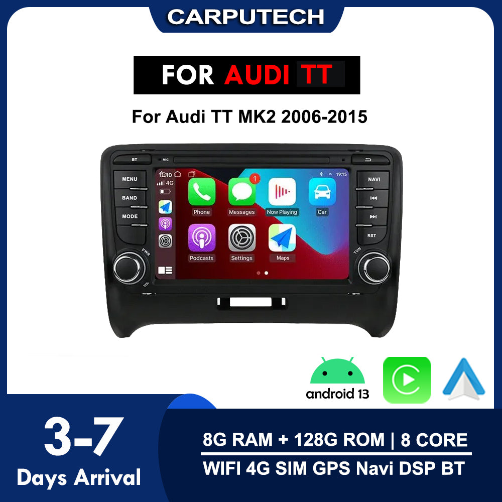 Audi TT 2006-2015 | Apple Carplay & Android Auto | Android 12 8Core 8+128G Car Radio