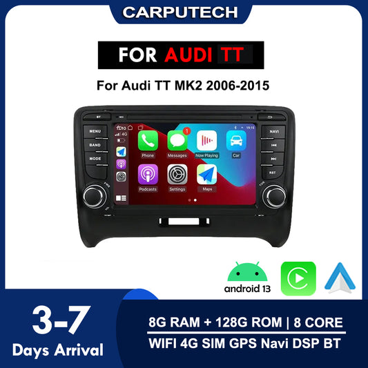 Audi TT 2006-2015 | Apple Carplay &amp; Android Auto | Android 12 8Core 8+128G Autoradio 