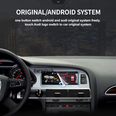 For Audi A6 C6 Q7 Android System Car Carplay Radio OEM Style WIFI SIM AHD 1080P GPS Navi Multimedia Player Touch Screen