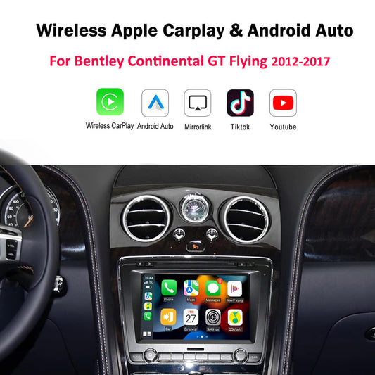 Carputech sans fil Apple CarPlay pour Bentley Continental GT Flying Spur Mulsanne Android Auto Mirror link Retrofit Car AI Box 