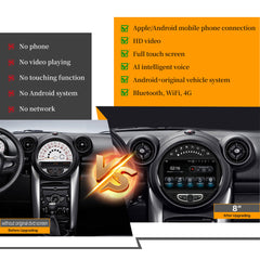 Autoradio 8" pour Mini Paceman 2013-2024, écran de mise à niveau Carplay stéréo, navigation GPS Android Auto, lecteur multimédia