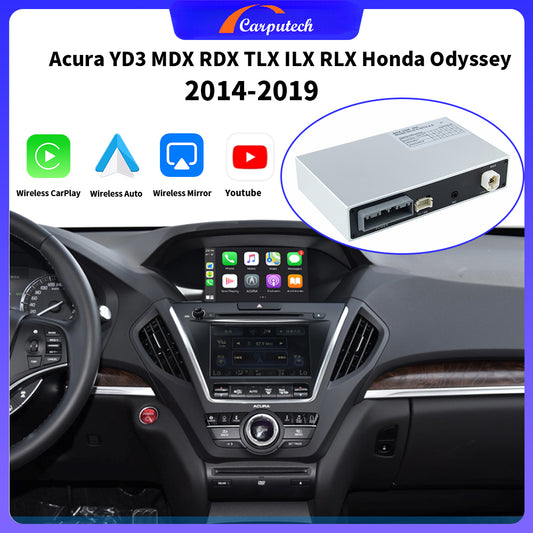 Carputech Wireless Apple CarPlay Android Auto Retrofit Car AI Box For Acura YD3 MDX RDX TLX ILX RLX Honda Odyssey Carplay Module