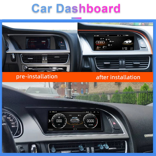 Pour Audi A5 2009-2016 8,8 pouces 8 cœurs système Android écran d'affichage de voiture WIFI 4G SIM BT GPS Navi tactile lecteur stéréo Carplay 