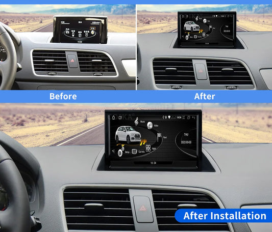 8 Inch Android Touch Screen Car Stereo For Audi Q3 2012-2018 BT WIFI SIM GPS Navi Wirless Carplay Auto Radio Player