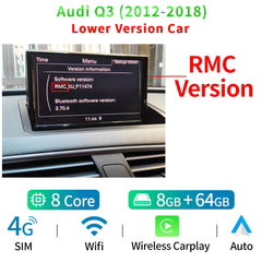 8 Inch Android Touch Screen Car Stereo For Audi Q3 2012-2018 BT WIFI SIM GPS Navi Wirless Carplay Auto Radio Player