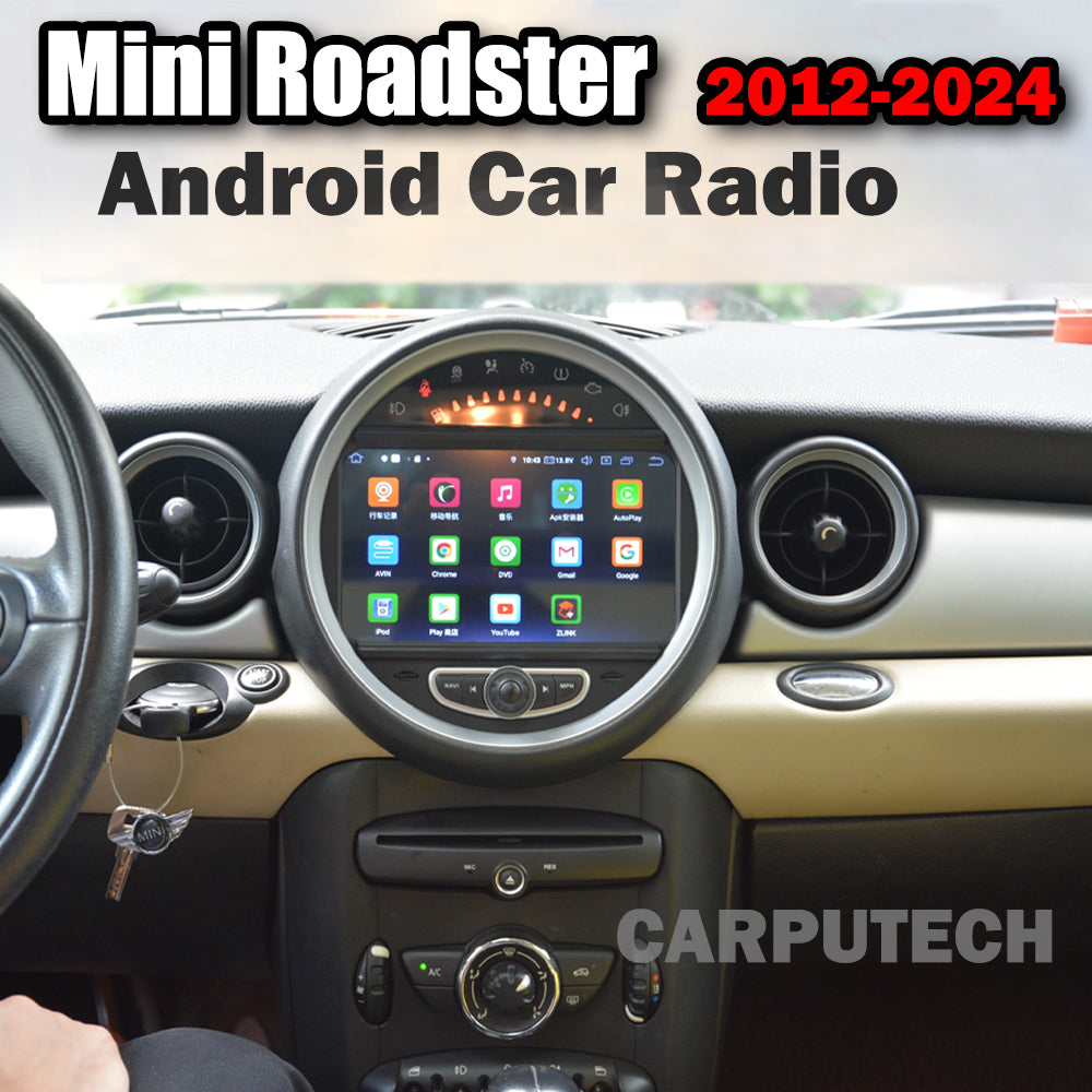 8" für Mini Roadster 2012-2024 Autoradio Stereo Carplay Upgrade-Bildschirm Android Auto GPS Navigation Multimedia Player