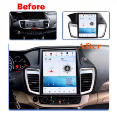 12.1" For Honda Accord 2014-2016 Car Radio Headunit Stereo Carplay Upgrade Tesla Style Screen Android Auto GPS Navigation Multimedia Player